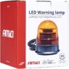 AMIO Lampa ostrzegawcza błyskowa kogut 39 LED magnes R65 R10 12V 24V