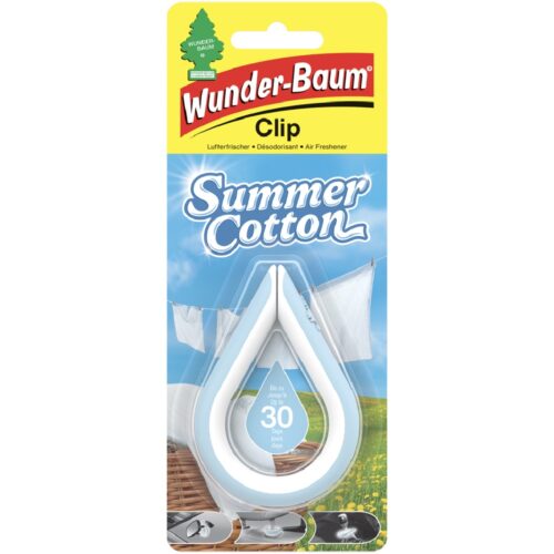 WUNDER-BAUM Clip Summer Cotton Zawieszka zapachowa do samochodu