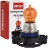 AMIO Żarówka 12V 24W PSY24W PG20-4 Pomarańczowa Amber