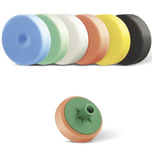 BOLL Gąbka polerska MINI na gwint M14 Ø80mm ZIELONA (twarda+)