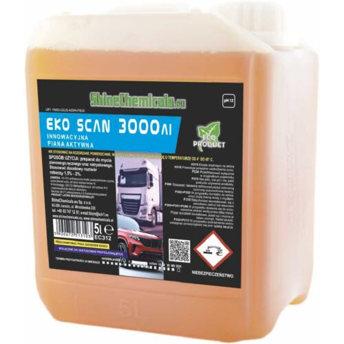 SHINE CHEMICALS Eko Scan 3000 Ai 5L Piana aktywna koncentrat pH12