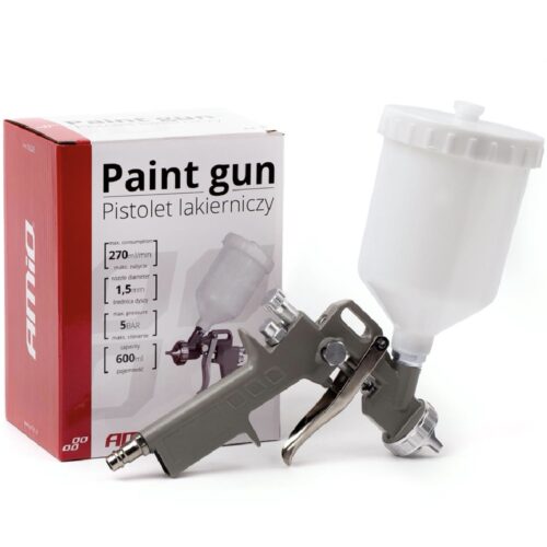 AMIO Pistolet lakierniczy do malowania 600ml