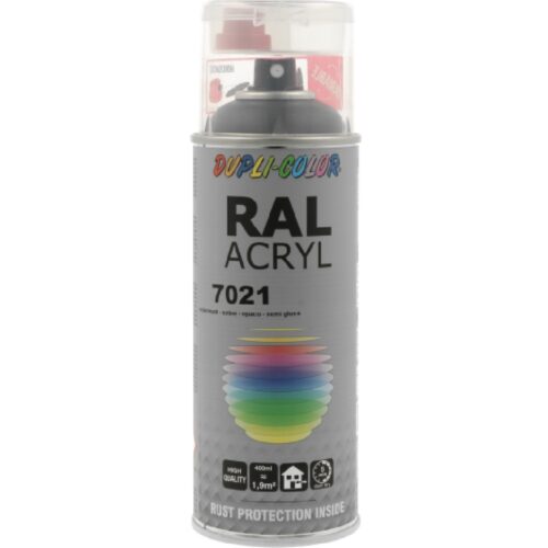 DUPLI-COLOR Lakier akrylowy RAL 7021 półmat 400ml spray