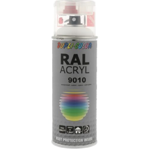 DUPLI-COLOR Lakier akrylowy RAL 9010 półmat 400ml spray