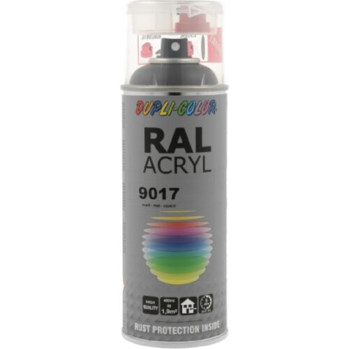 DUPLI-COLOR Lakier akrylowy RAL 9017 MAT 400ml spray